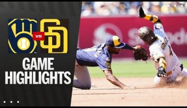 Brewers vs. Padres Game Highlights (9/24/25) | MLB Highlights