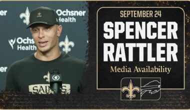 Spencer Rattler talks Week 4 at Buffalo Bills | New Orleans Saints