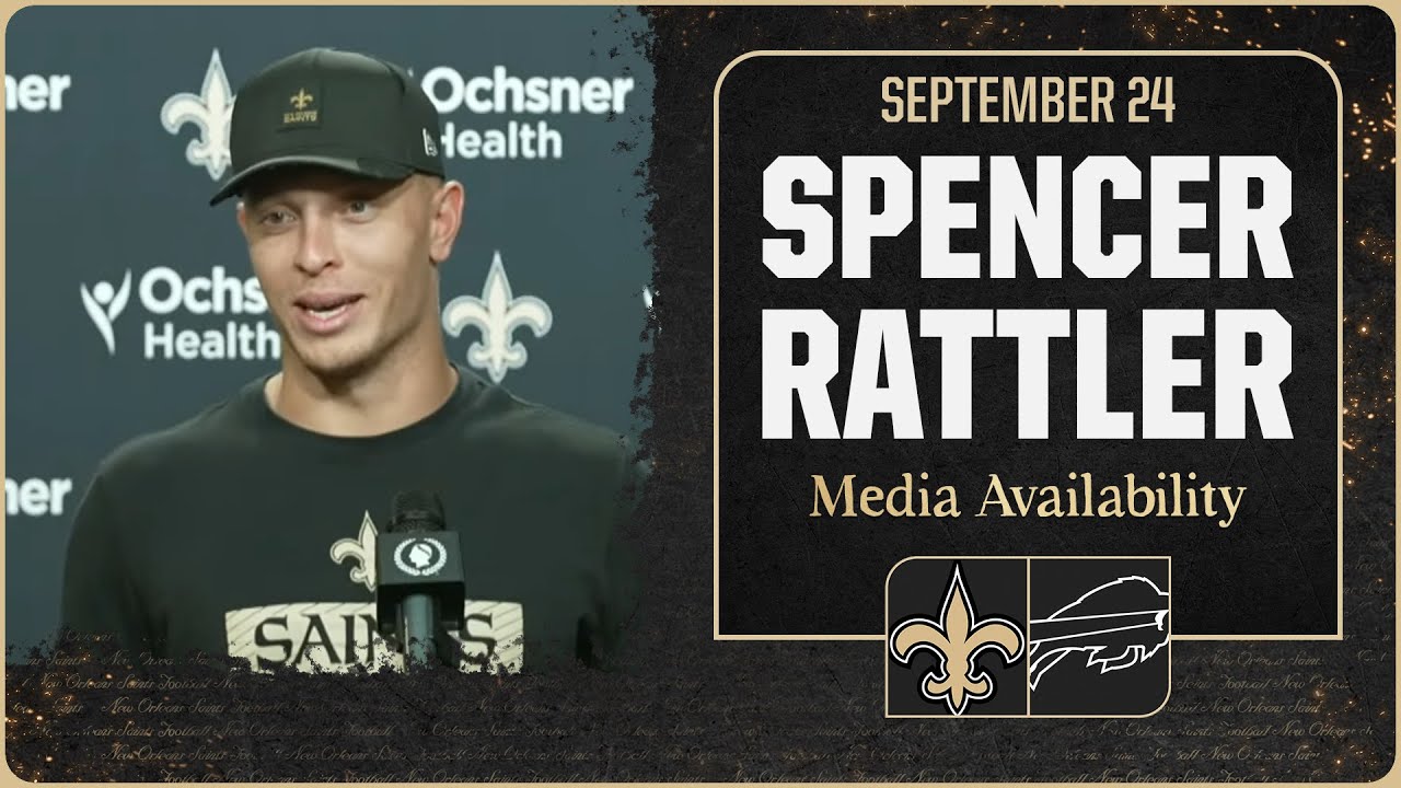 Spencer Rattler talks Week 4 at Buffalo Bills | New Orleans Saints