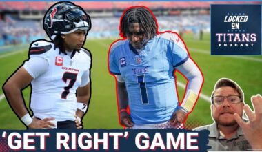 Tennessee Titans 'GET RIGHT GAME' vs. Houston Texans, Jarvis Brownlee Weird Trade & Clean Game Wins