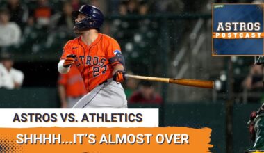 ASTROS POSTCAST: The Houston Astros Are On Step Closer To Missing Postseason After Another Loss