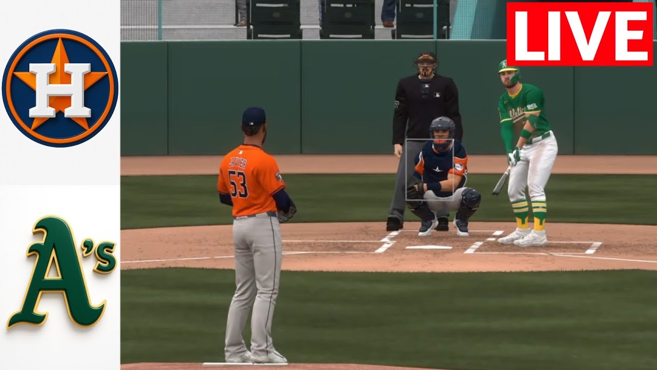 🔴 LIVE : Houston Astros vs Oakland Athletics | Sept 25th FULL GAME | MLB THE SHOW 25 SIMULATION