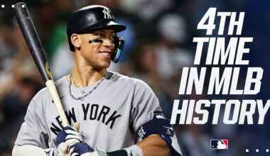 Aaron Judge reaches 50 homers for the FOURTH time in his career 🐐 (Joins Ruth, McGwire, Sosa!!)