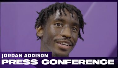 Jordan Addison Addresses The Media In Advance of His 2025 Season Debut