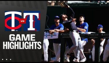 Twins vs. Rangers Game Highlights (9/25/25) | MLB Highlights