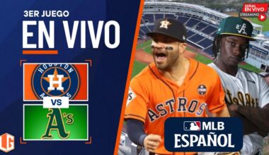 🔴 EN VIVO: Houston Astros Vs Athletics Oakland - MLB LIVE - JUEGO 3