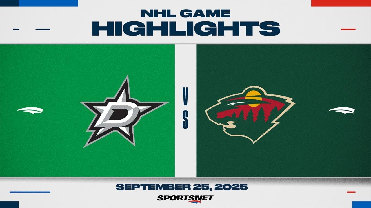 NHL Preseason Highlights | Stars vs. Wild - September 25, 2025