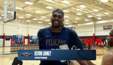 Kevon Looney on Camp Competition, Jordan Poole | Pelicans Training Camp 2025