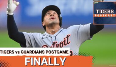 TIGERS POSTCAST: FINALLY! Detroit Tigers FINALLY WIN; TOP Cleveland Guardians, Central Up For Grabs