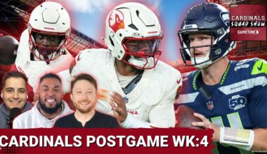 CARDINALS SQUAD SHOW: Arizona Cardinals-Seattle Seahawks Postgame, Will Kyler Outplay Darnold?