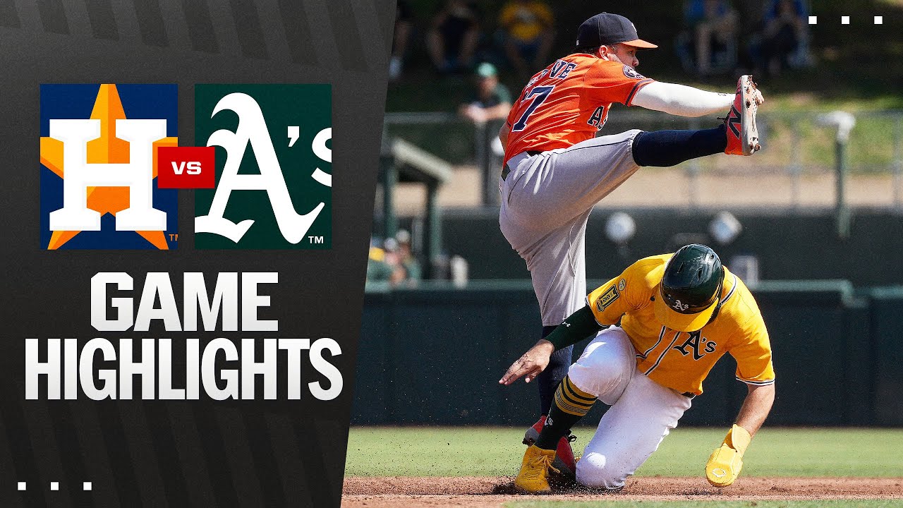 Astros vs. A's Game Highlights (9/25/25) | MLB Highlights