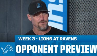 Dan Campbell previews Lions at Ravens | 2025 Week 3 Opponent Preview