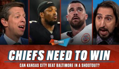 Chiefs ‘objectively’ need to beat Ravens more, Can they win a shootout? | FIRST THINGS FIRST