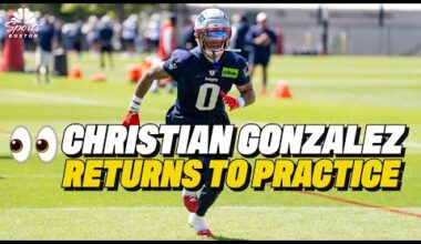INSTANT REACTION: Christian Gonzalez returns to Patriots practice for first time since July 28th 👀