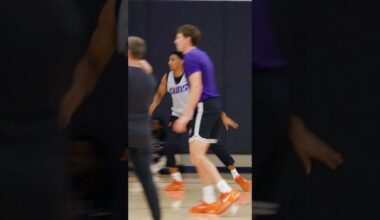 Always talking on defense 🔒#shorts | Phoenix Suns | Ryan Dunn