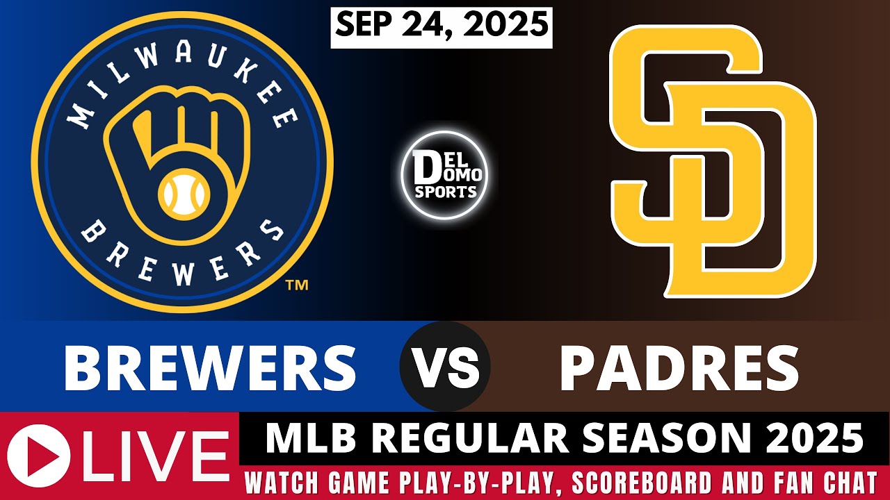 MILWAUKEE BREWERS VS SAN DIEGO PADRES ⚾ MLB REGULAR SEASON SEP 24, 2025