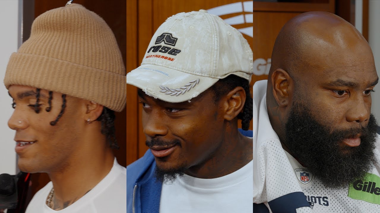 Christian Gonzalez, Stefon Diggs, & Morgan Moses Address the Media | Patriots Press Conference