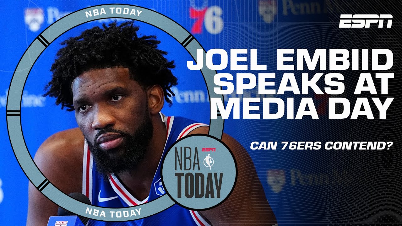 76ers Media Day Reaction 👀 Joel Embiid addresses return from knee injury | NBA Today