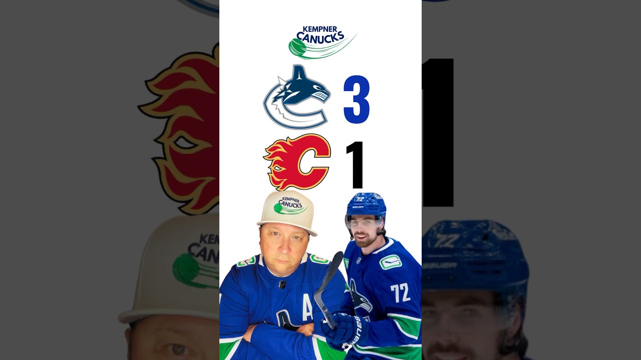 Canucks beat the lame Flames #canucks #vancouvercanucks #nhl #hockey #flames