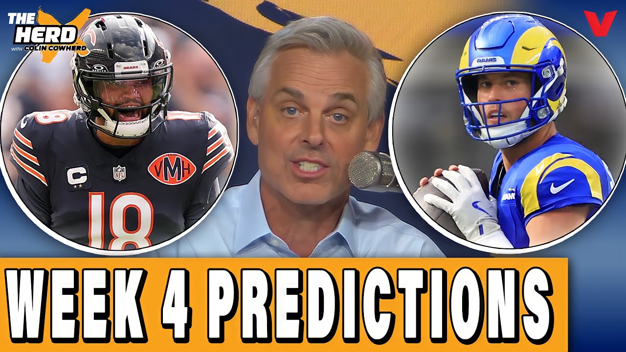 Colin Cowherd’s NFL Week 4 Predictions: Colts-Rams, Bears-Raiders | THE HERD Blazin' 5