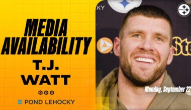 T.J. Watt Media Availability (Sept. 22) | Pittsburgh Steelers