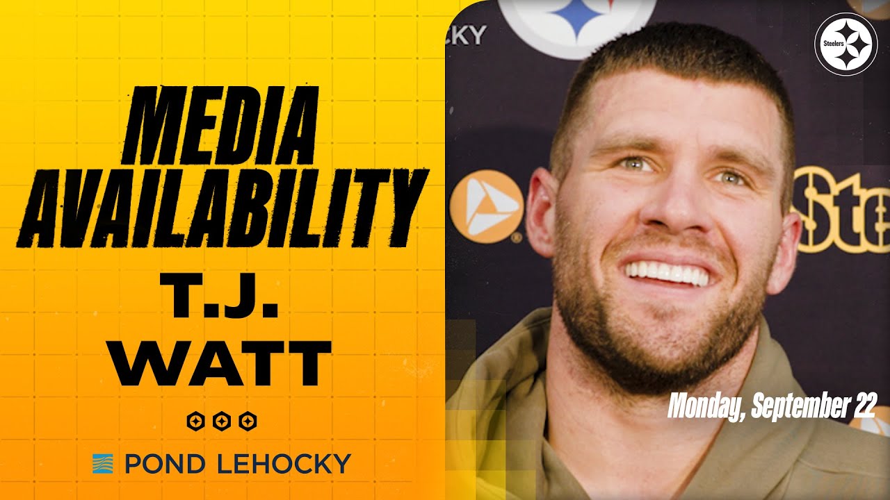 T.J. Watt Media Availability (Sept. 22) | Pittsburgh Steelers