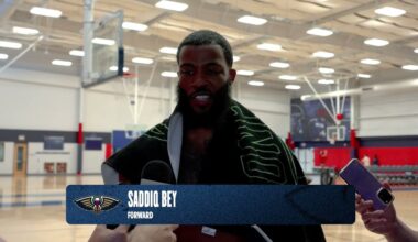 Saddiq Bey on joining Pelicans, health | Pelicans Training Camp 2025