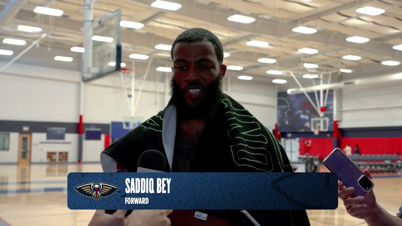 Saddiq Bey on joining Pelicans, health | Pelicans Training Camp 2025
