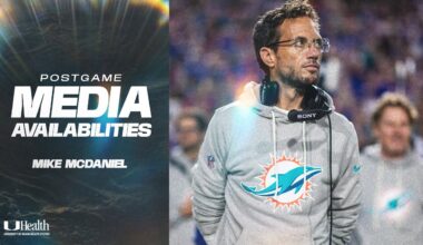 Coach Mike McDaniel meets with the media after #MIAvsBUF | Miami Dolphins