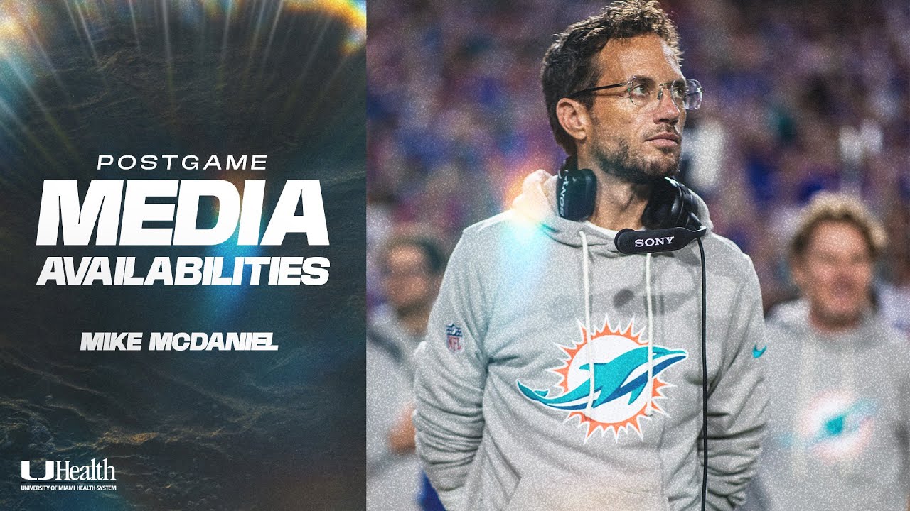Coach Mike McDaniel meets with the media after #MIAvsBUF | Miami Dolphins