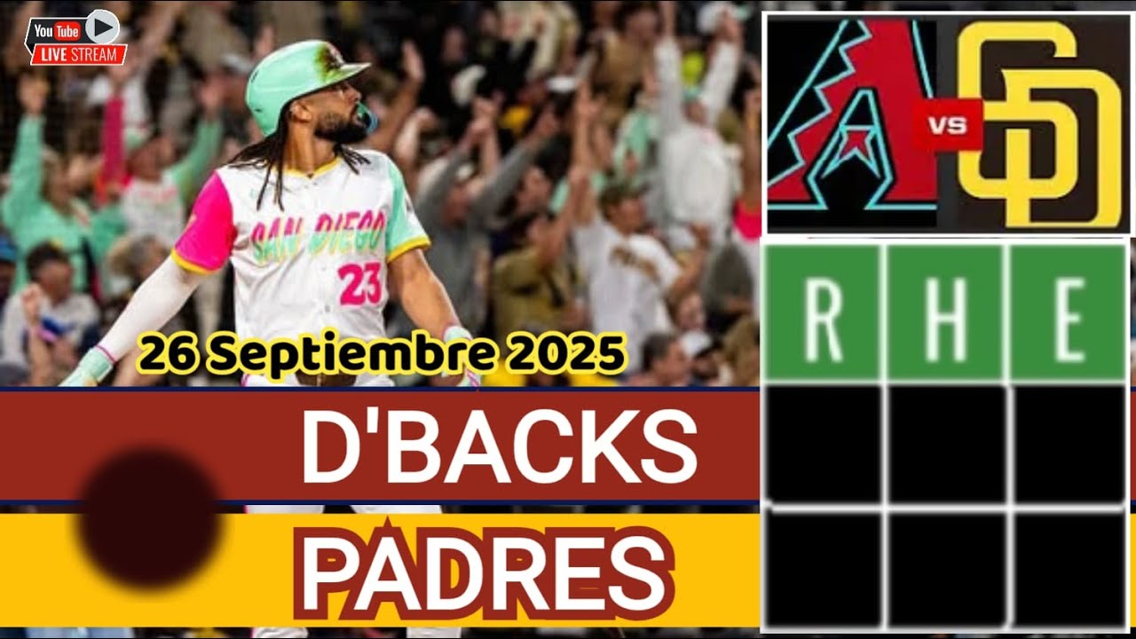 Arizona Diamondbacks vs San Diego Padres 🔴 MLB en Vivo 26 Septiembre 2025 Beisbol de Grandes Ligas