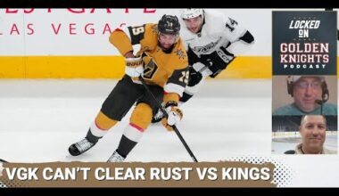 The Vegas Golden Knights looked rusty vs. the Los Angeles Kings, Pavel Dorofeyev was injured early