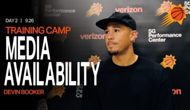 Devin Booker Media Availability | Phoenix Suns Training Camp Day 2