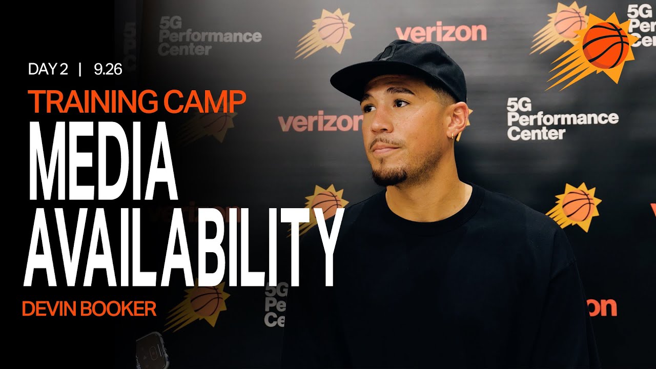 Devin Booker Media Availability | Phoenix Suns Training Camp Day 2