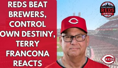Cincinnati Reds Manager Terry Francona Reacts to Huge Win Over Milwaukee Brewers on Friday