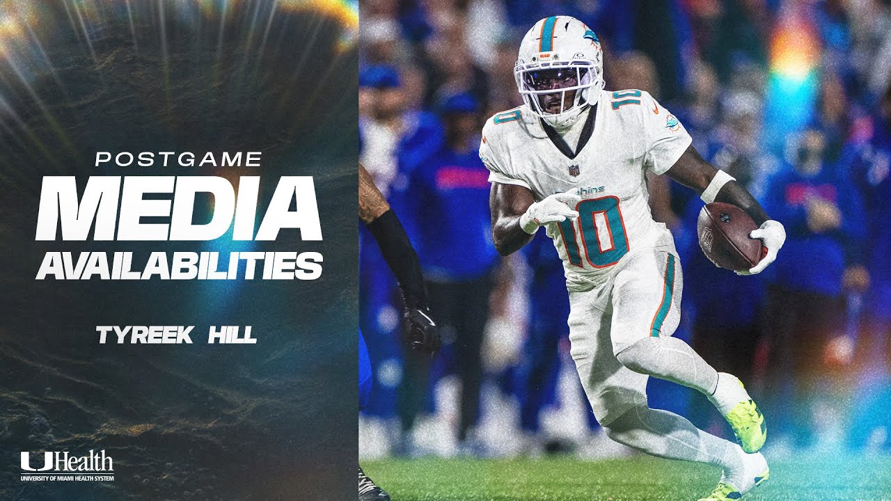 WR Tyreek Hill meets with the media after #MIAvsBUF | Miami Dolphins