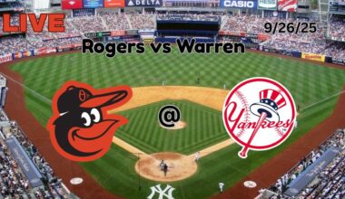 Baltimore Orioles @ New York Yankees | LIVE! Play-by-Play & Commentary | 9/26/25 | Game #160