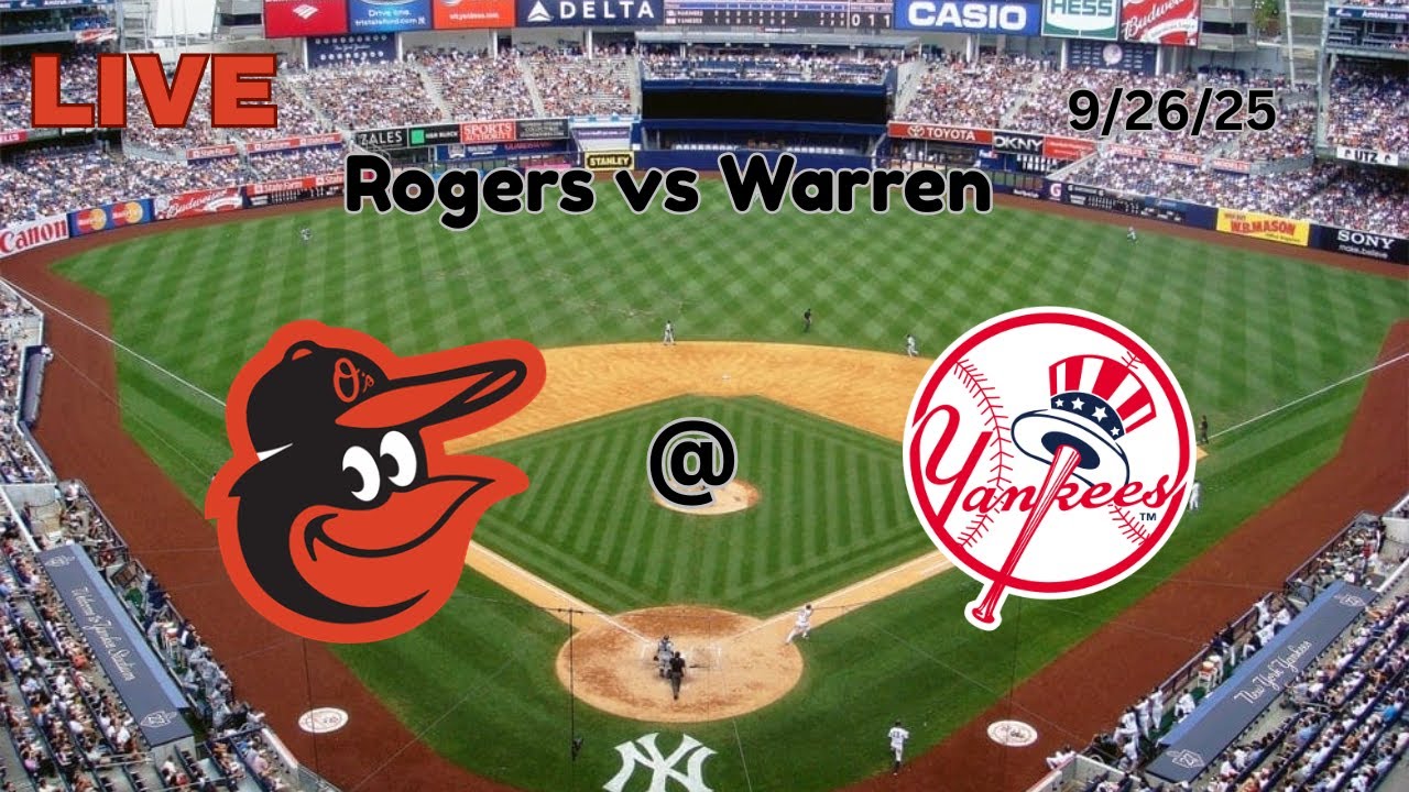 Baltimore Orioles @ New York Yankees | LIVE! Play-by-Play & Commentary | 9/26/25 | Game #160