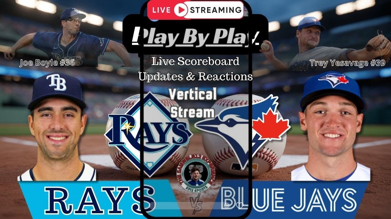 Vertical:  Toronto Blue Jays vs Tampa Bay Rays MLB Showdown & Reactions!