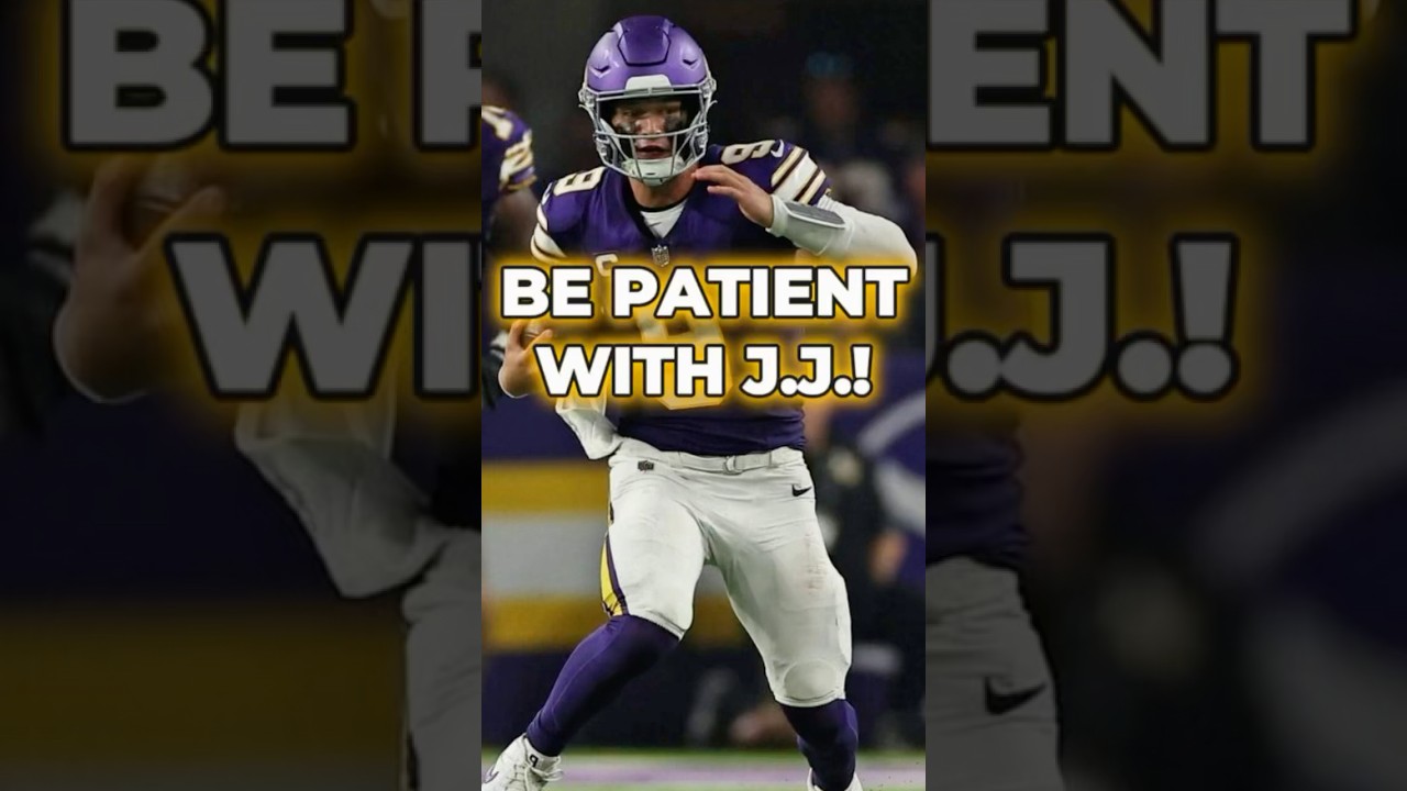 Vikings Fans NEED To Be Patient With J.J. McCarthy 👀 #shorts #minnesotavikings