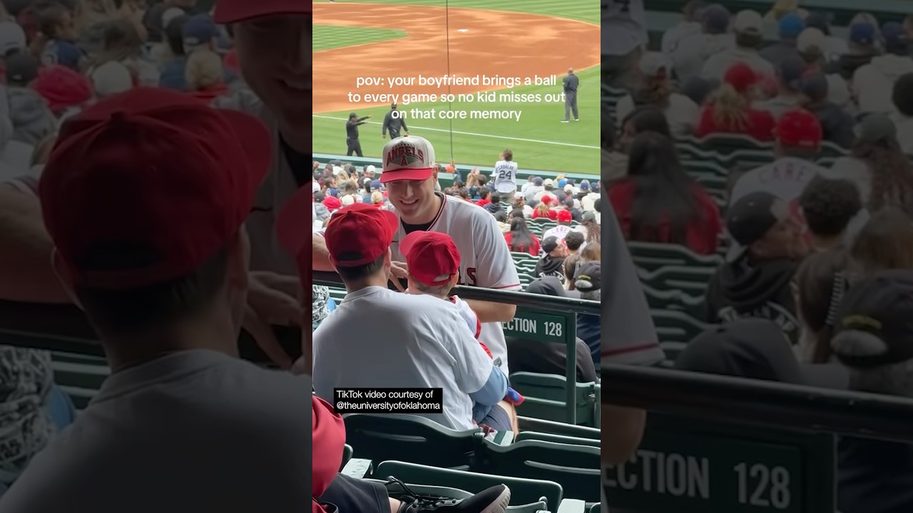 Angels Fan Shares Baseballs at the Ballpark ⚾️🥹