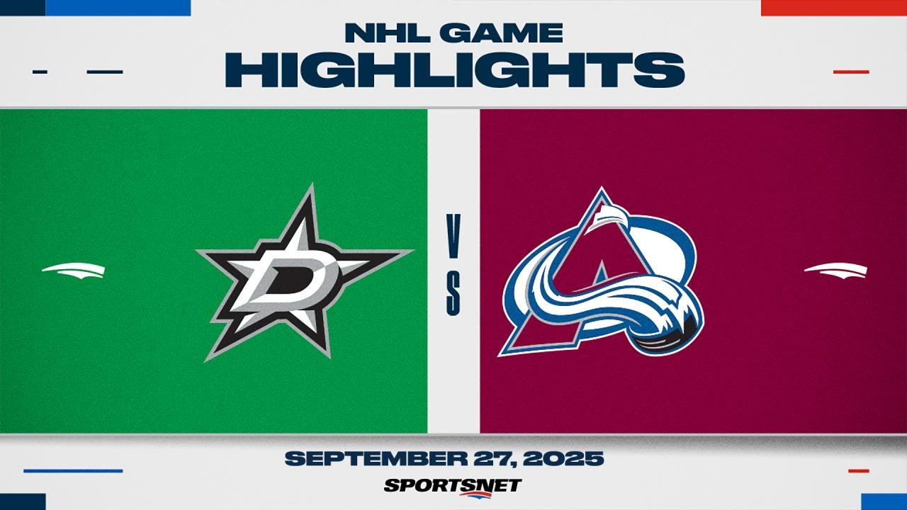 NHL Preseason Highlights | Stars vs. Avalanche - September 27, 2025