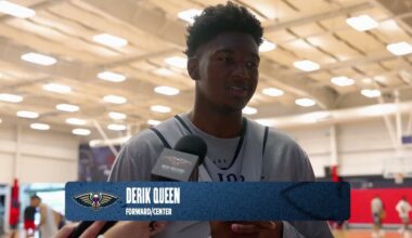 Derik Queen on injury recovery, camp competition | Pelicans Training Camp 2025