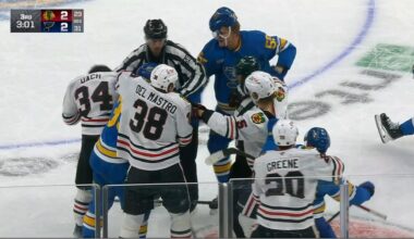 Blackhawks Score As Big Hit Leads To Scrum