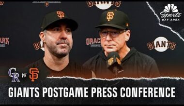 Bob Melvin, Giants discuss mindset after thrilling win over Colorado Rockies | NBC Sports BA
