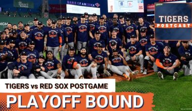 TIGERS POSTCAST: PLAYOFF BOUND! Detroit Tigers CLINCH POSTSEASON BIRTH, Beat Boston Red Sox
