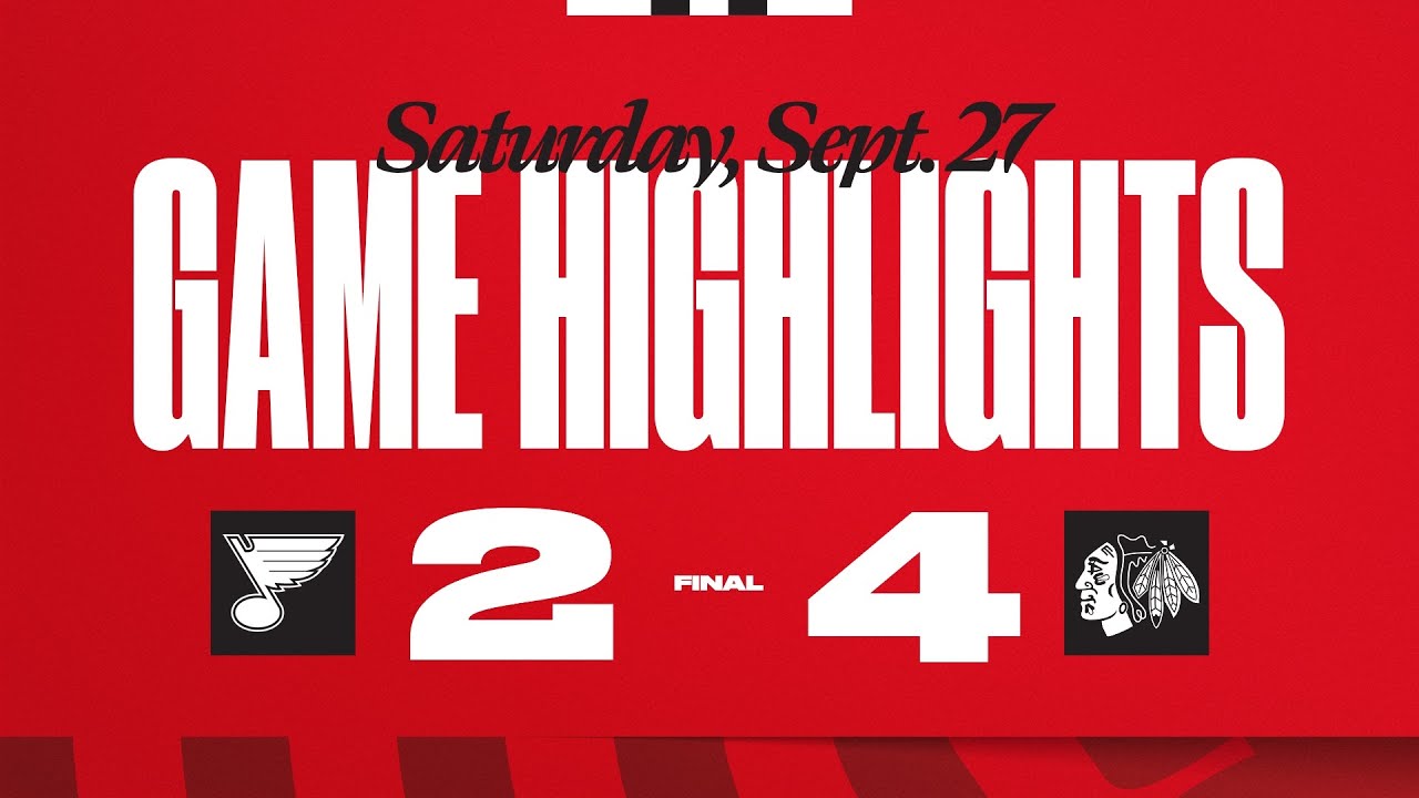 Preseason: Blackhawks at Blues Highlights | 9.27.25