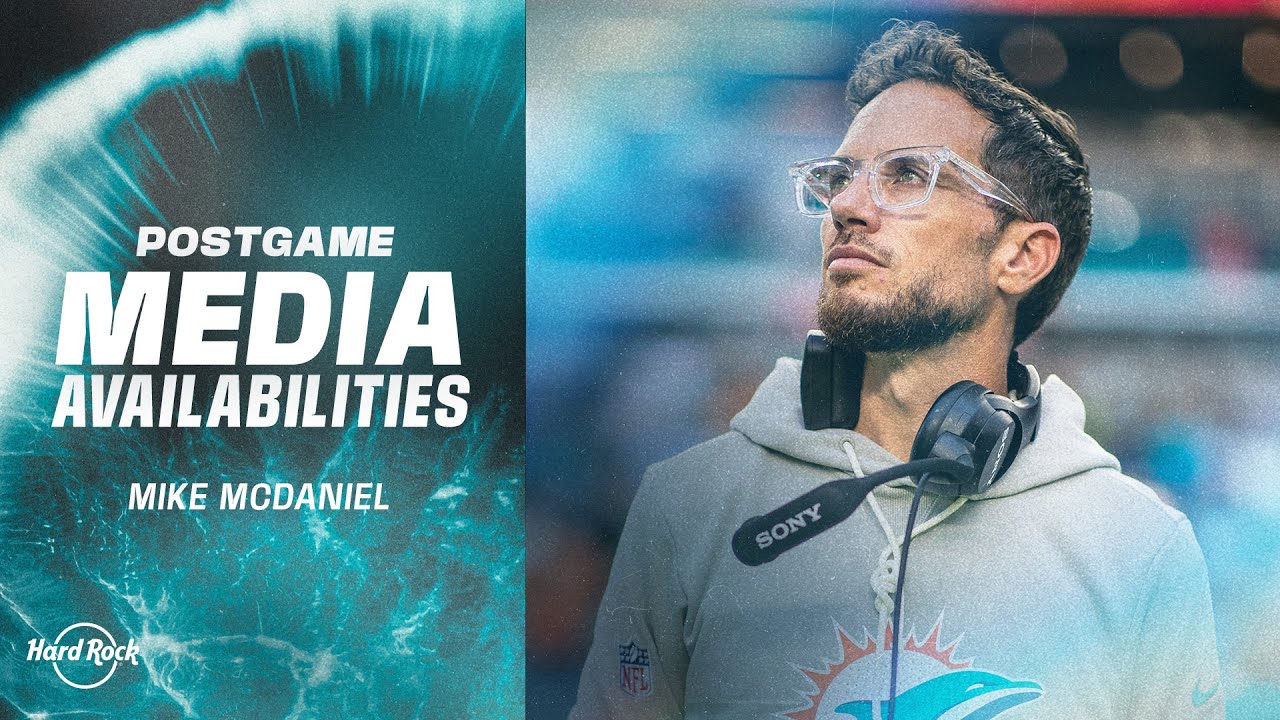 Coach Mike McDaniel meets with the media | Miami Dolphins