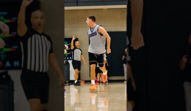 “LET’S GO HOME!” Collin drained the buzzer-beater to close out today’s practice 🔥 #shorts