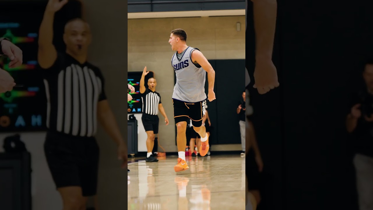 “LET’S GO HOME!” Collin drained the buzzer-beater to close out today’s practice 🔥 #shorts